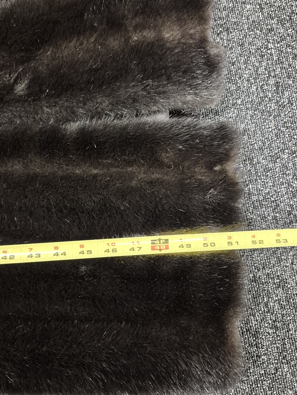 Vtg J. Percy Marvin Richards Faux Fur Coat Long Mink Style Brown Large USA - Picture 6 of 9